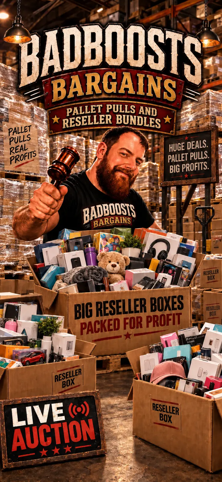 Visit Badboosts Bargains on Whatnot